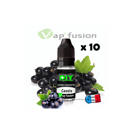 Lot de 10 Cassis - arôme concentré - 10ml - Diy - Vapfusion