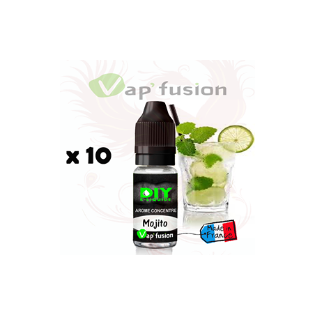 Lot de 10 Mojito - arôme concentré - 10 ml - DIY - Vapfusion