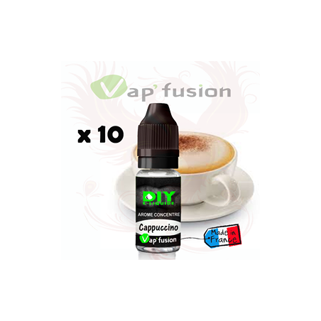 lot de 10 Cappuccino - arôme concentré - 10 ml - DIY - Vapfusion