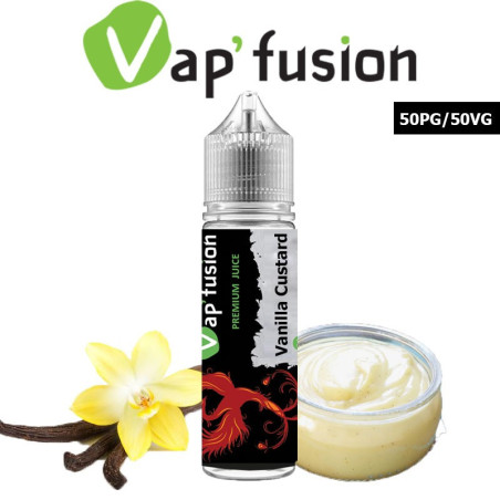 E liquide Vapfusion 50 ml - Vanilla Custurd - Prêt à booster