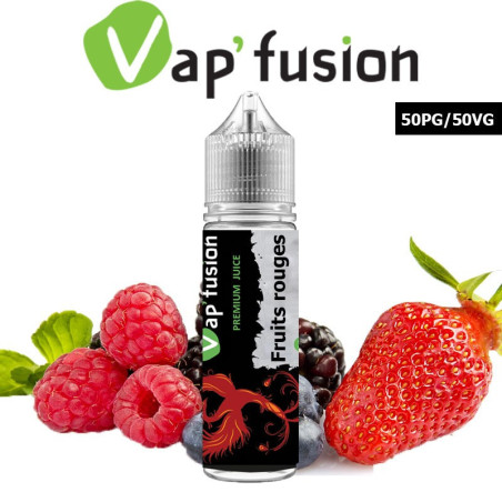 E liquide Vapfusion 50 ml - Fruits rouges - Prêt à booster