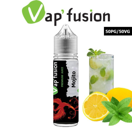 E liquide Vapfusion 50 ml - Mojito - Prêt à booster