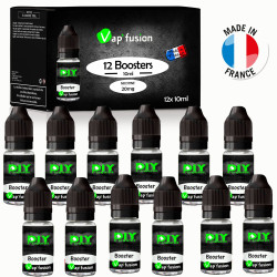 Boite de 12 Booster 20 mg nicotine 10 m 50-50 PG-VG Vapfusion