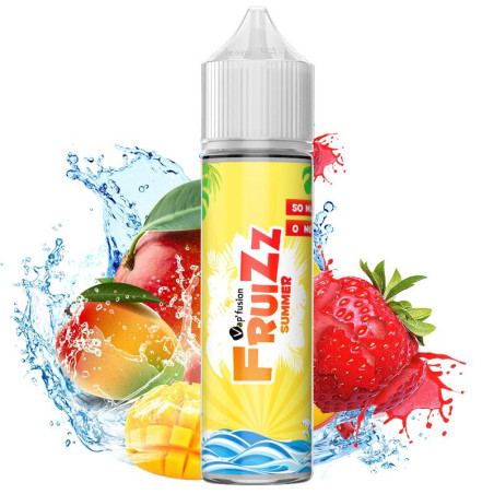 Eliquide FruiZz Summer Mangue Fraise 50ml- 0mg Vap'fusion  50/50 PG/VG