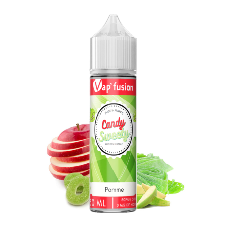 Eliquide Candy Sweety Pomme  50ml- 0mg Vap'fusion  50/50 PG/VG