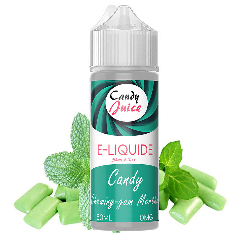 E-liquide 50 ml Chewing-gum Menthe – Les Candy E-liquide 50 ml Chewing-gum Menthe – Les Candy