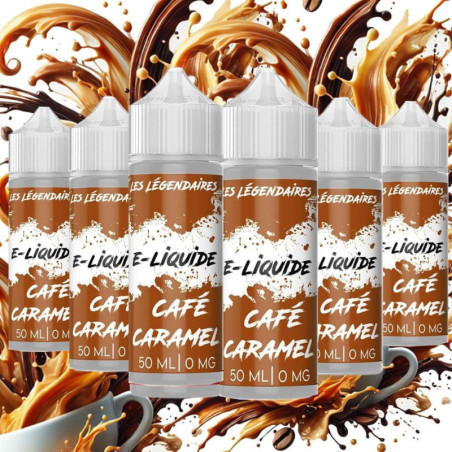 E-LIQUIDE PACK DE 6 FIOLES PRECIEUX DE 50ML SAVEURS  Café caramel