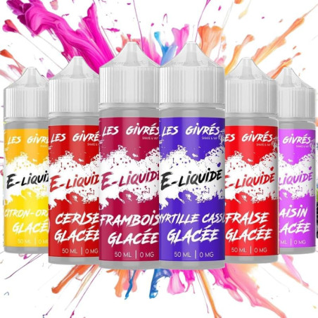 E-LIQUIDE PACK DE 6 FIOLES GIVRÉS 50ML