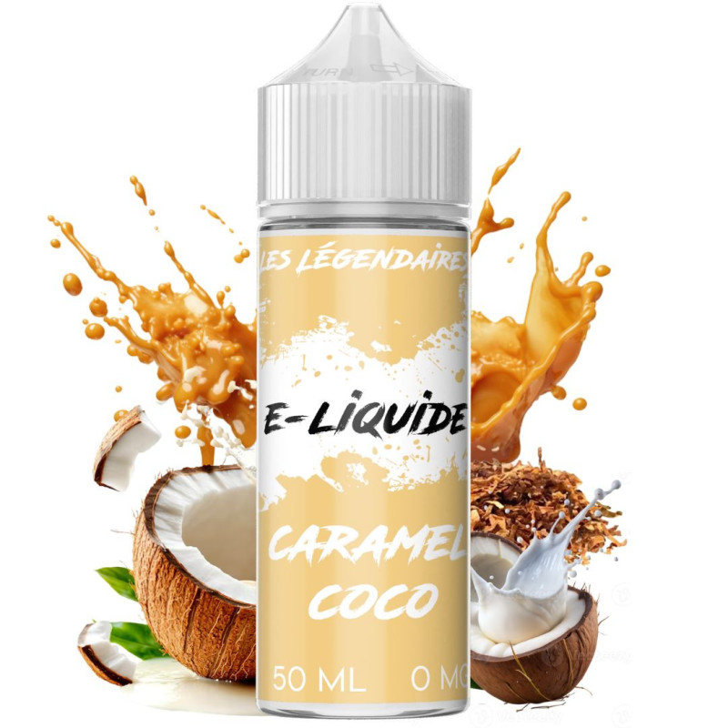 E-LIQUIDE 50ML SAVEUR CARAMEL COCO - LES LEGENDAIRES E-LIQUIDE 50ML SAVEUR CARAMEL COCO - LES LEGENDAIRES