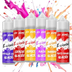 PACK DE 6 FIOLES GIVRÉS 50ML (SAV: MYRTILLE CASS GLACÉE, CERISE GLAC, ABRIC GLAC, RAISIN GLAC, MANG GLAC, FRUITS ROUG GLAC)
