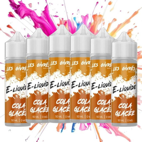 PACK DE 6 FIOLES GIVRÉS DE 50ML (SAVEUR : COLA GLACÉE)