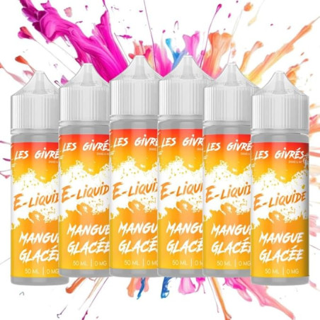 PACK DE 6 FIOLES GIVRÉS DE 50ML (SAVEUR : MANGUE GLACÉE)