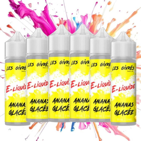 PACK DE 6 FIOLES Givrés DE 50ML (SAVEUR : ANANAS GLACÉE)