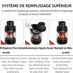 Atomiseur TFV18 Rouge - 7.5ML, Smoktech