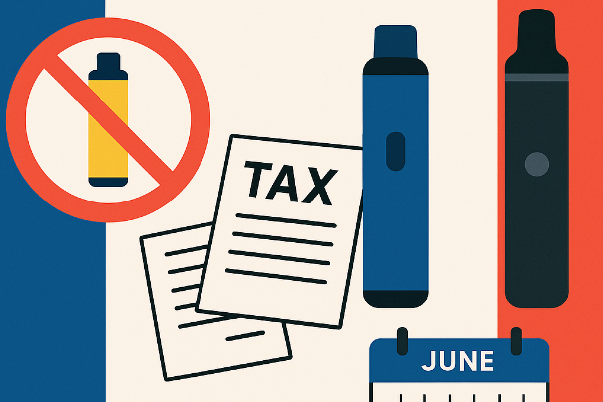 Interdiction puffs 2026 et taxe e-liquide : ce qui change en France
