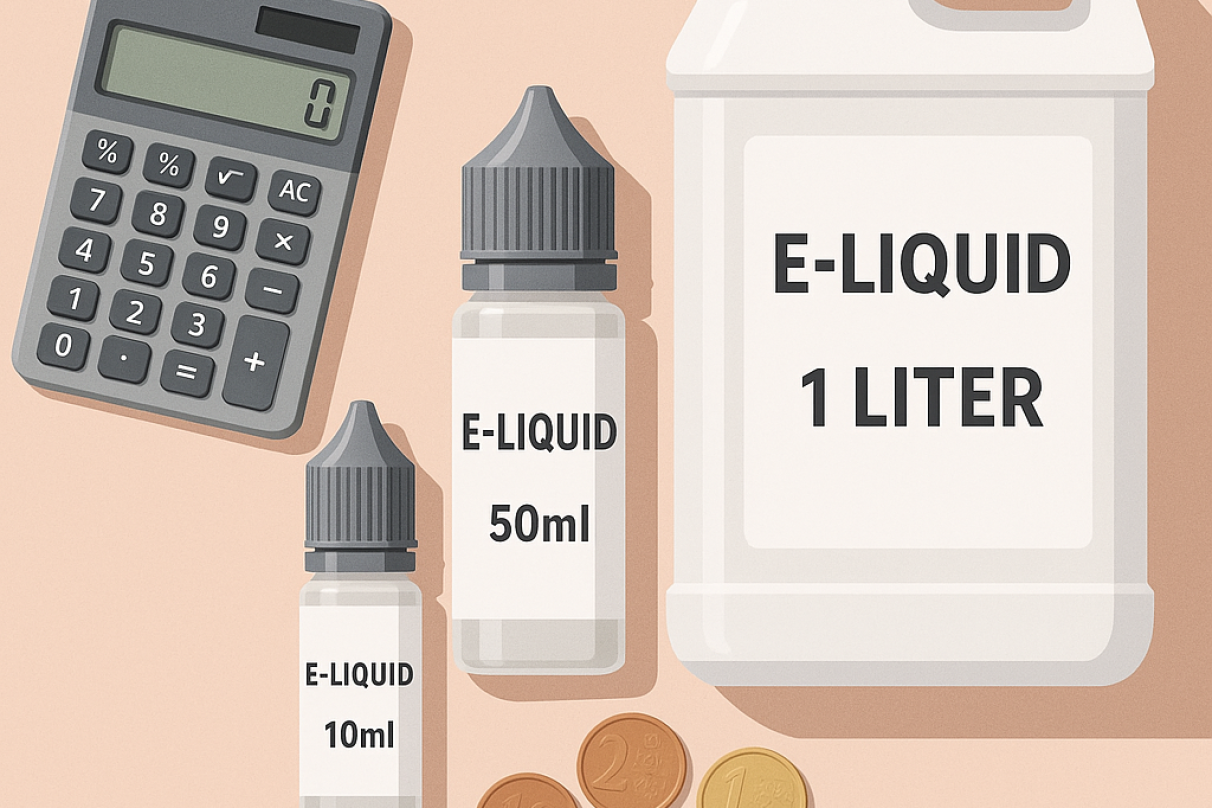 Quel format e-liquide choisir en 2026 : 10ml, 50ml ou 1 litre ?