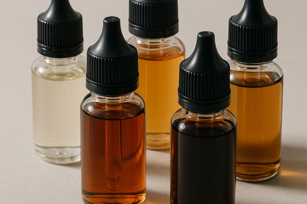 Pourquoi mon e-liquide change de couleur avec le temps ?