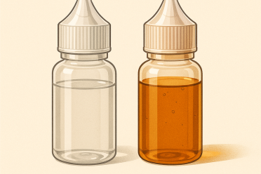 Pourquoi mon e-liquide change de couleur avec le temps ?