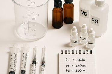 DIY e-liquide 1 litre : calculer ses bases pour 3 mois de vape